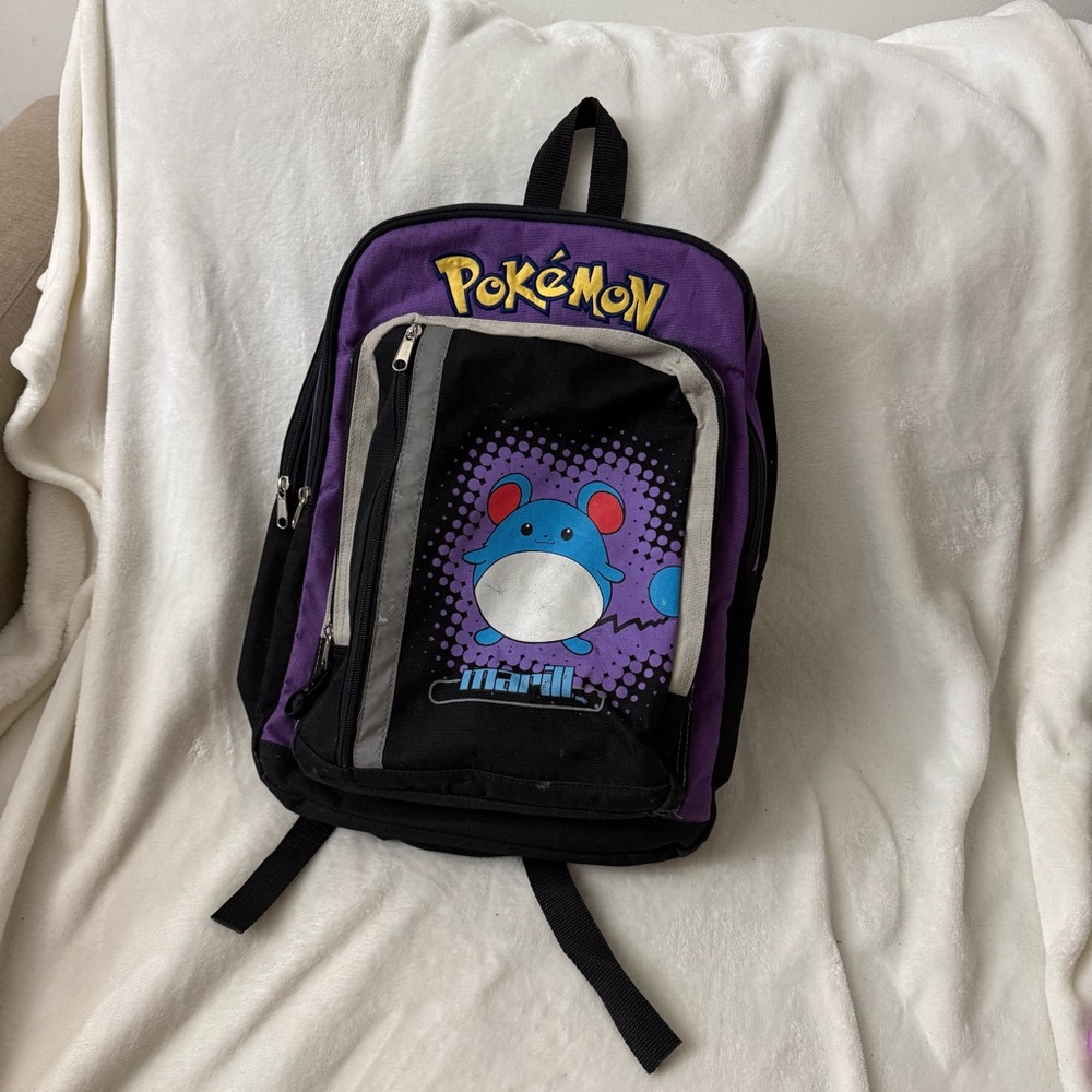 Pokémon Marill Backpack in Purple and Black